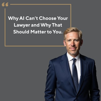 "Why AI Can't Choose Your Lawyer — And What Actually Matters" Brian Beckcom | Board Certified Personal Injury Trial Lawyer
