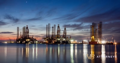 Galveston Bay and Port at Sunset
