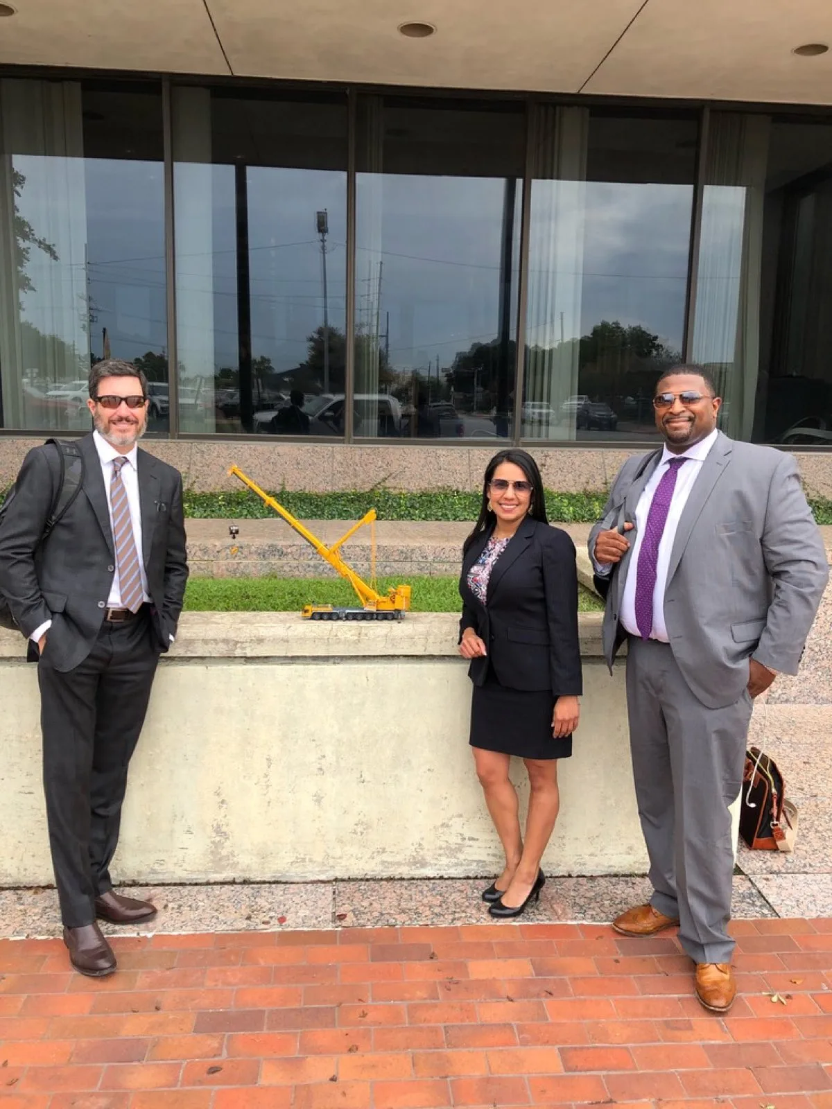 The VB Attorneys trial team outside the Jefferson County Courthouse