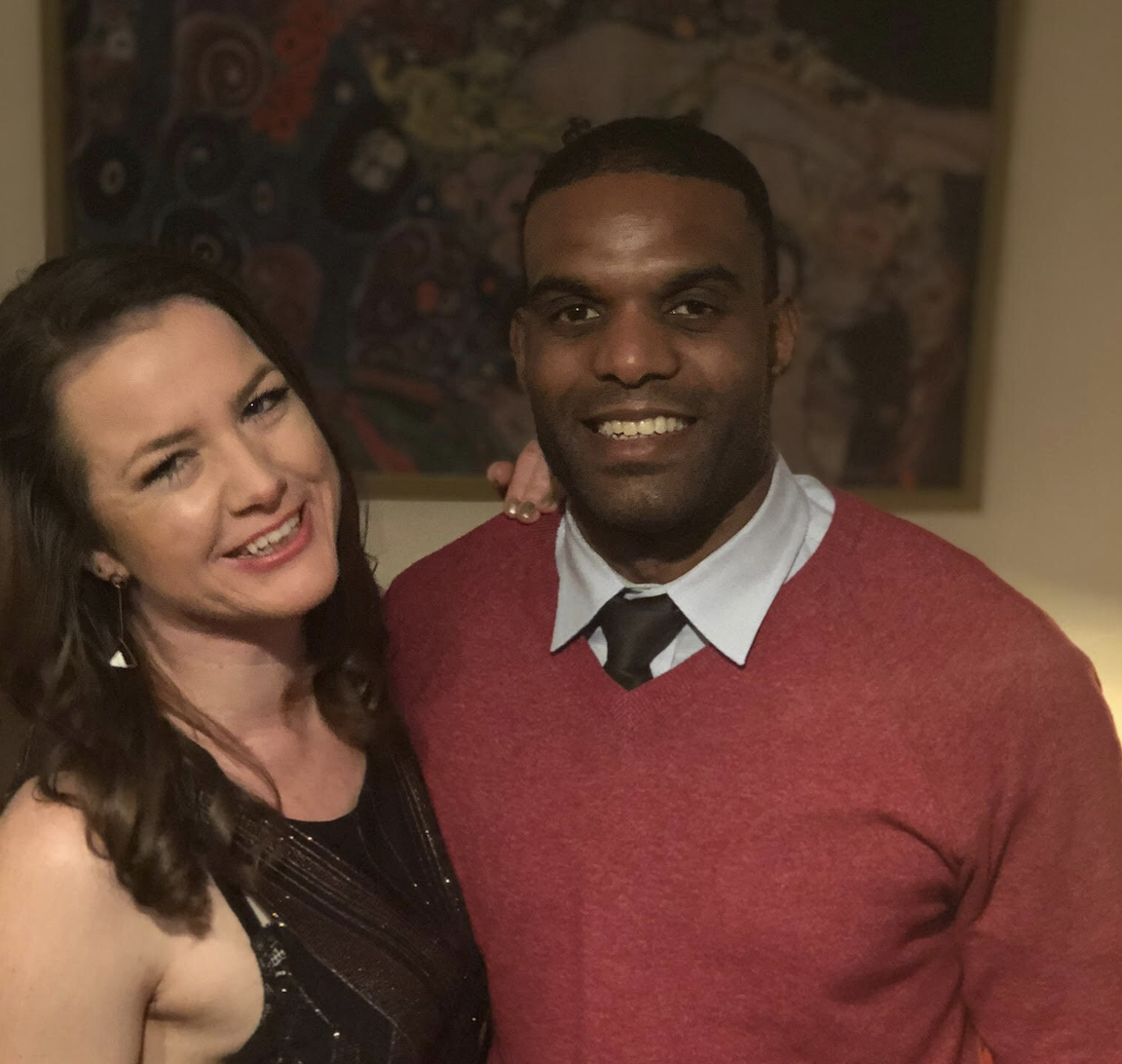 Jarrod and Elizabeth M. together.