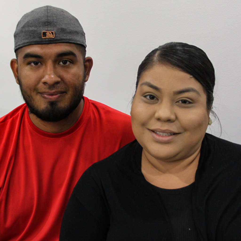 Miguel and Alejandra seated together.