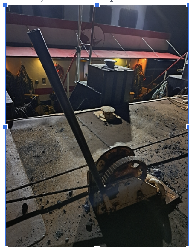 Winch and long operating bar involved in Trenton B.’s case.